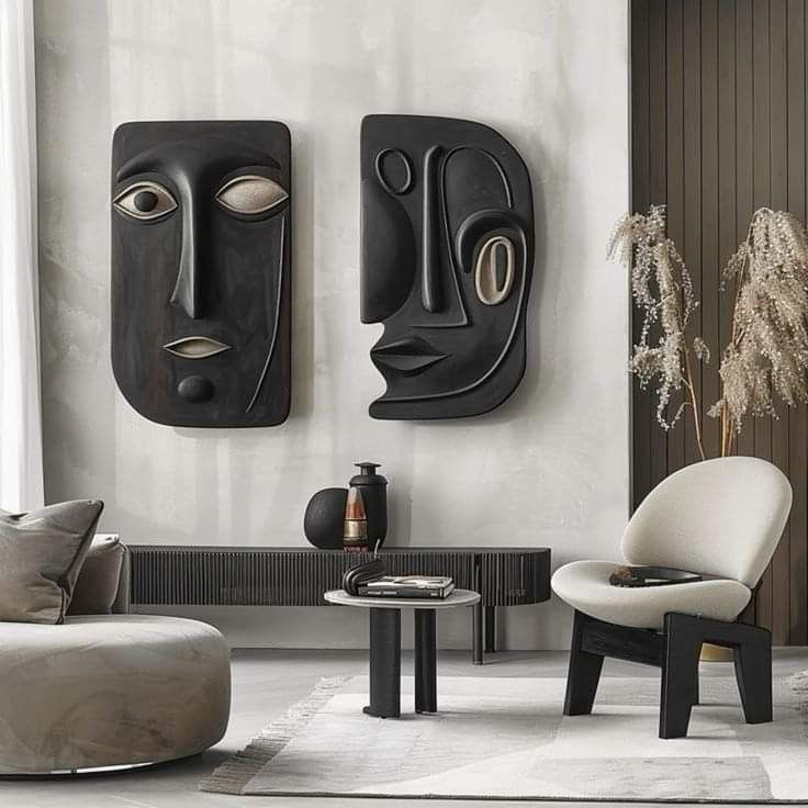 دیوارکوب چهره وال آرت