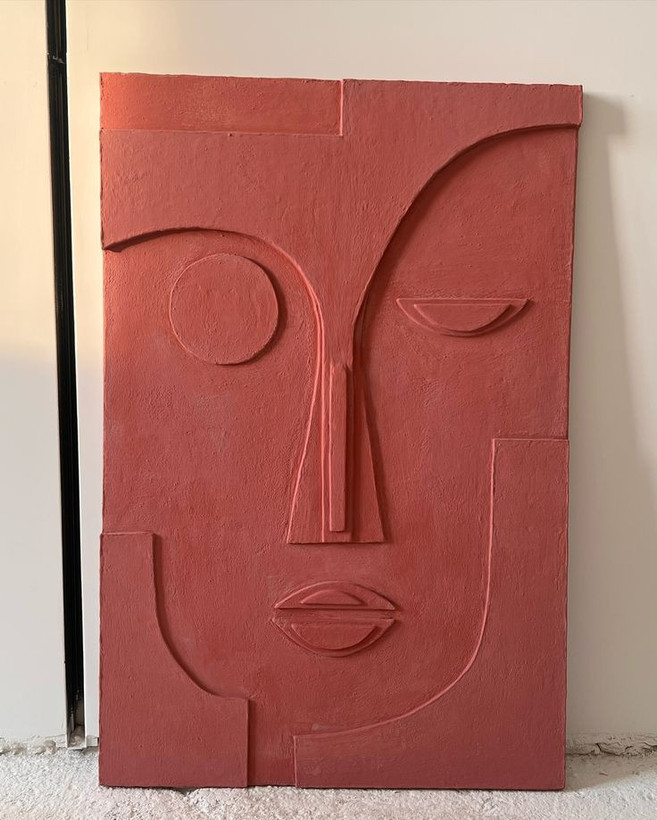 دیوارکوب چهره وال آرت