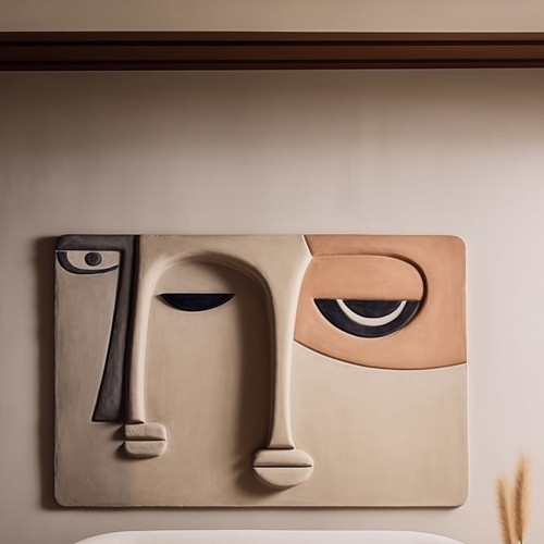 دیوارکوب چهره وال آرت