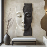 دیوارکوب چهره وال آرت