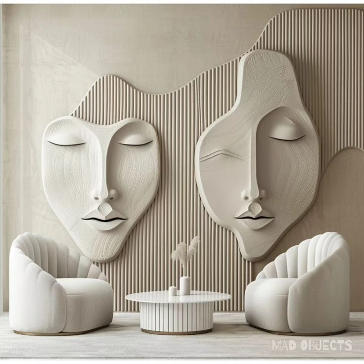 دیوارکوب چهره وال آرت