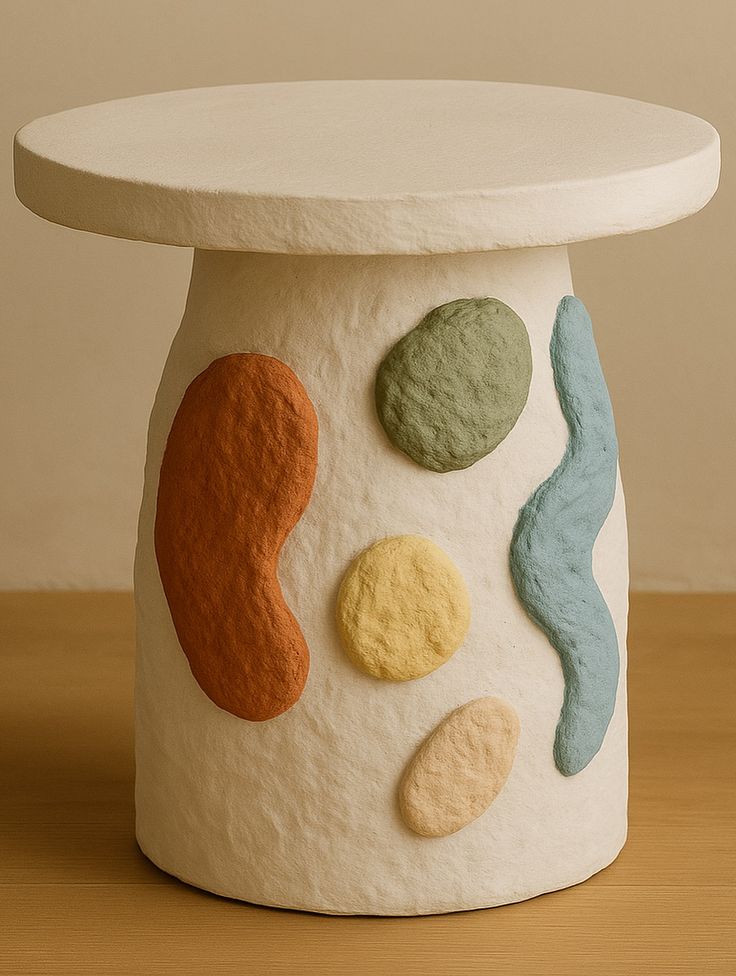 میز دفرمه فانتزی پاپیه ماشه  کافی تیبل